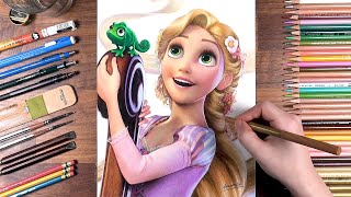 Drawing Rapunzel with Pascal Tangled  drawholic [upl. by Giaimo]