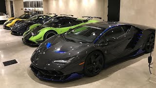 My Friend Bought a new 25M Lamborghini Centenario AND three Pagani Zondas [upl. by Azila]