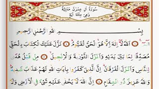 Surah Al Imran  Saad Al Ghamdi surah imran with Tajweed [upl. by Claudie]