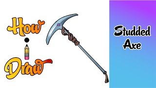 How I Draw Studded Axe from Fortnite [upl. by Alimat]