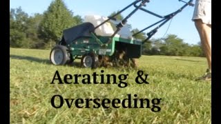 Aerating amp Overseeding a Lawn  How To [upl. by Truda]