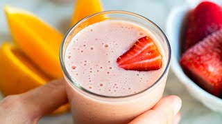 Quick Easy Strawberry Smoothie Recipe [upl. by Gaylene]