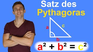 Satz des Pythagoras  Einführung  leichte Erklärung  LehrerBros [upl. by Chee]