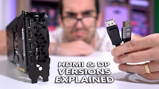 All HDMI and DisplayPort Versions EXPLAINED [upl. by Ahserak]