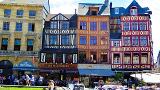 Rouen France  Charming old town area [upl. by Ottillia351]