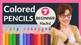 Colored Pencil Tutorial For Beginners 7 EASY hacks [upl. by Angie28]