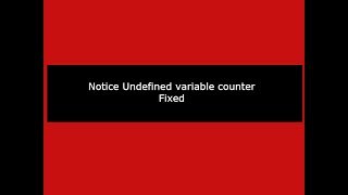 Notice Undefined variable in PHP Fixed [upl. by Atnamas831]