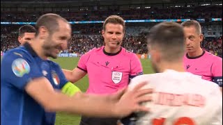 Giorgio Chiellini Freindly Fight Vs Jordi Alba Funny Moments Italy Vs Spain [upl. by Galanti]