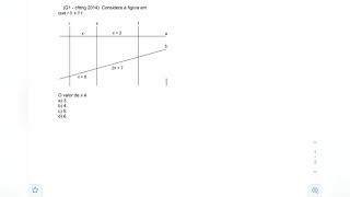 CFTMG  Geometria Plana  Considere a figura em que r  s  t O valor de x é [upl. by Adnulahs]