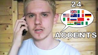 The English Language In 24 Accents [upl. by Ynnod485]