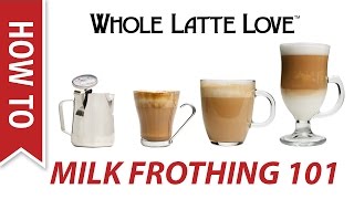 Milk Frothing for Beginners [upl. by Nnylyoj]