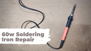 How to repair 60w Soldering Iron [upl. by Hentrich943]