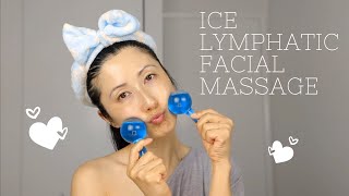 Ice Lymphatic Facial Massage Tutorial aka Skin Icing [upl. by Taylor]