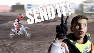 BEST MOTOCROSS RACE OF HIS LIFE  EIGHT YEAR OLD TAKES THIRD PLACE AT DIRT BIKE CHAMPIONSHIPS [upl. by Kutzenco245]