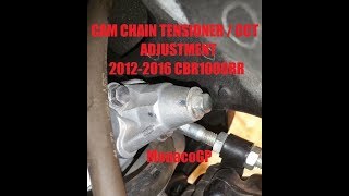 MOTORCYCLE CAM  TIMING CHAIN TENSIONER CCT ADJUSTMENT [upl. by Jerrilyn574]