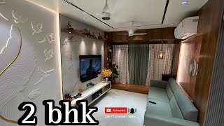 House Tour Smart amp Elegant  2bhk home interior Design [upl. by Erdnaid]