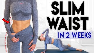 SLIM WAIST in 2 Weeks  5 minute Home Workout [upl. by Selrac]