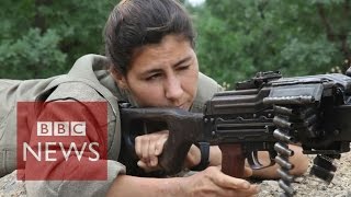 Kurdish amp Yazidi women fighting ISIS  BBC News [upl. by Urial]