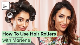 How To Use Hair Rollers  Voluminous Curls [upl. by Nanah]