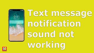 Fix Text message notification sound not working in iPhone iOS 13 14 Text alert not showing [upl. by Elyn]