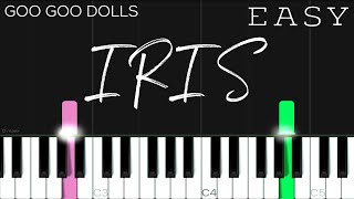 Goo Goo Dolls  Iris  EASY Piano Tutorial [upl. by Wes]