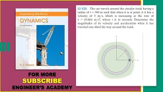 12125  Curvilinear Motion  Engineering Dynamics Hibbeler 14th Edition  Engineers Academy [upl. by Larrisa]