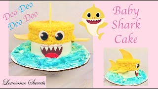 BABY SHARK CAKE TUTORIAL [upl. by Tima343]