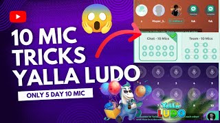 Yalla Ludo 10 Mic🎙️Increase Room Level 5 Day Tips And Tricks Yalla Ludo 2024 [upl. by Lac]