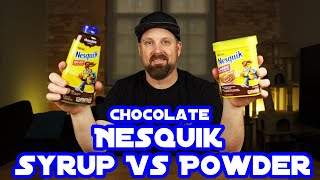 Chocolate Nestle Nesquik  Powder vs Syrup [upl. by Peednas]