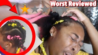 I WENT TO THE WORST REVIEWED BRAIDER IN MY CITY ATLANTA [upl. by Tierza849]