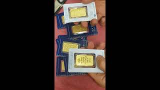 Unboxing 20 Gorgeous 1 Oz Gold Bars  PAMP New Design Bars [upl. by Nednarb97]