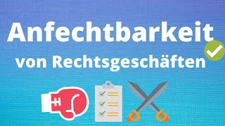 Anfechtbarkeit von Rechtsgeschäften [upl. by Robbi]