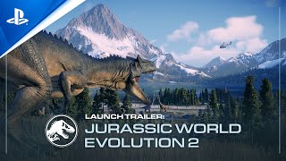 Jurassic World Evolution 2  Launch Trailer  PS5 PS4 [upl. by Devlen498]