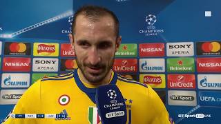 Emotional Giorgio Chiellini dedicates Juventus victory to Davide Astori [upl. by Yvi765]