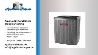 amana air conditioner troubleshooting [upl. by O'Conner482]