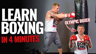 How to Box in 4 Minutes  Boxing Training for Beginners [upl. by Tri]