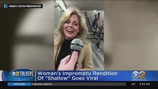 Singer Nails Shallow At Subway Station [upl. by Rephotsirhc811]