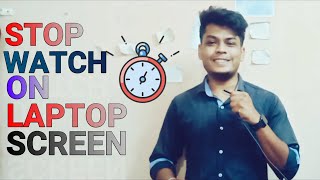 How to set timer on Desktop  How to set timer on laptop  How to set Stop watch on Desktop Screen [upl. by Aw]