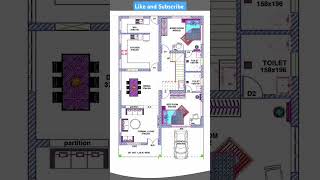 Modern 2BHK House Plan [upl. by Lebasiairam]