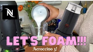 How To Foam Milk With Aeroccino 3 Make Coffee With Foam Tips amp Tricks  Easy Foamed Latte Recipe [upl. by Attesor]