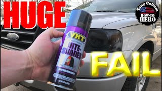 How to Tint Headlights  FAIL [upl. by Oderfodog973]