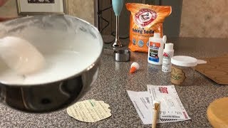 DIY Gesso  baking soda glue white paint and water [upl. by Cynde]