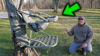 How to use a CLIMBER Tree stand  Summit Viper Climber TreeStand 2020 [upl. by Neerom]