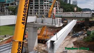 Beam Passing amp Launching  Tandem Lifting Method [upl. by Eneg]