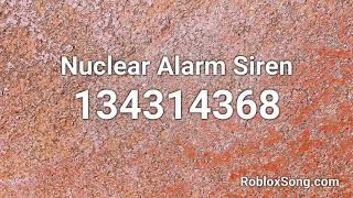 Nuclear Alarm Siren Roblox ID  Roblox Music Code [upl. by Cuthbert]