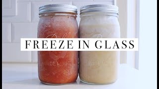 How To Freeze Food In Glass Jars amp Containers  Simple Living [upl. by Anet]