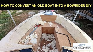 Boat conversion into Bowrider [upl. by Jasik]