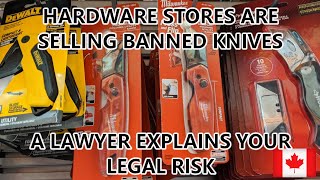 Hardware Stores Are Selling Banned Knives  A Lawyer Explains Your Legal Risk [upl. by Leizar]