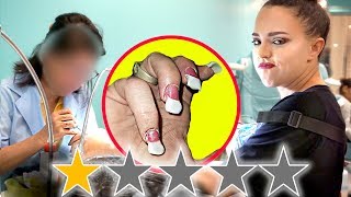 I WENT TO THE WORST REVIEWED NAIL SALON IN MY CITY LOS ANGELES [upl. by Alica]