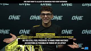 Mikey Musumeci ONE Fight Night 13 Post Event Interview [upl. by Hillier30]